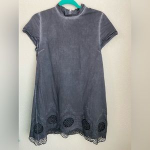 Sea Gypsies Short Sleeve Stellar Dress Gray Size Small